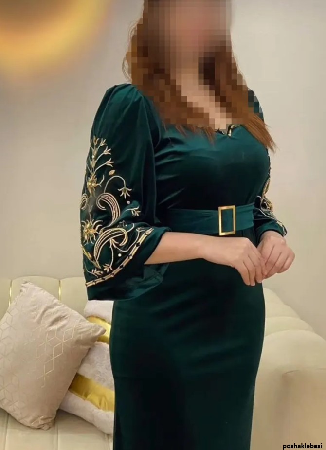 مدل پیراهن مخمل زنانه مجلسی