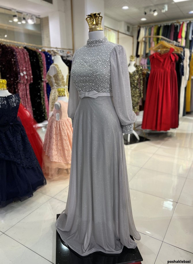 مدل لباس حریر اکلیلی