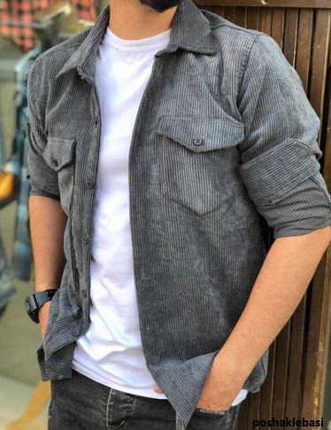 مدل پیراهن مردانه با پارچه کبریتی مدل پیراهن مردانه با پارچه کبریتی