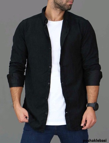 مدل پیراهن مردانه با پارچه کبریتی مدل پیراهن مردانه با پارچه کبریتی