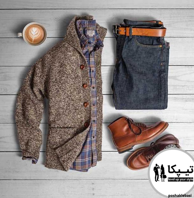 مدل شلوار جین با کفش مردانه