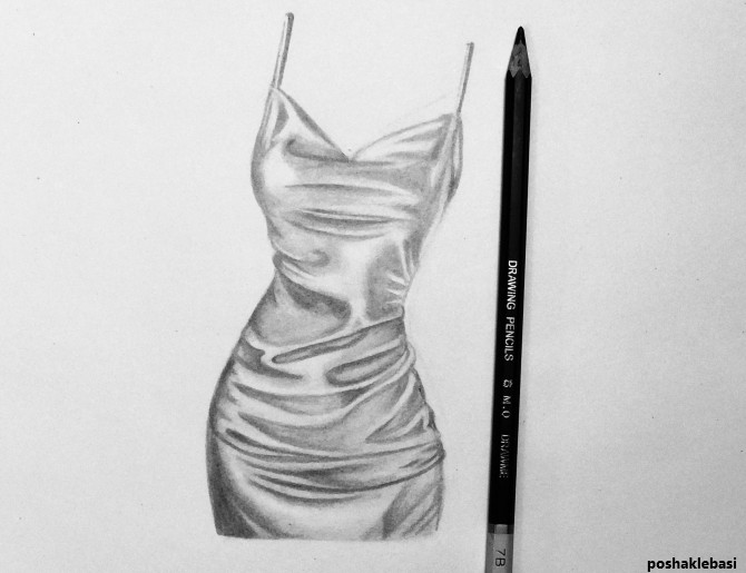 مدل لباس طراحی با مداد مدل لباس طراحی با مداد