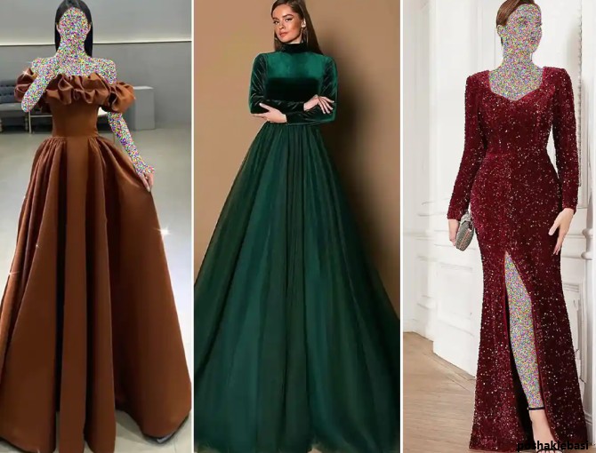 مدل پیراهن مجلسی زنانه ساده