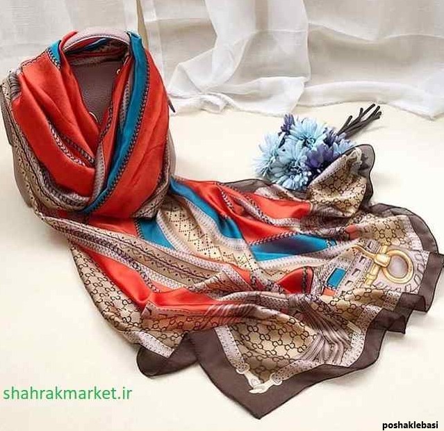 مدل شال پهن بافتنی زنانه