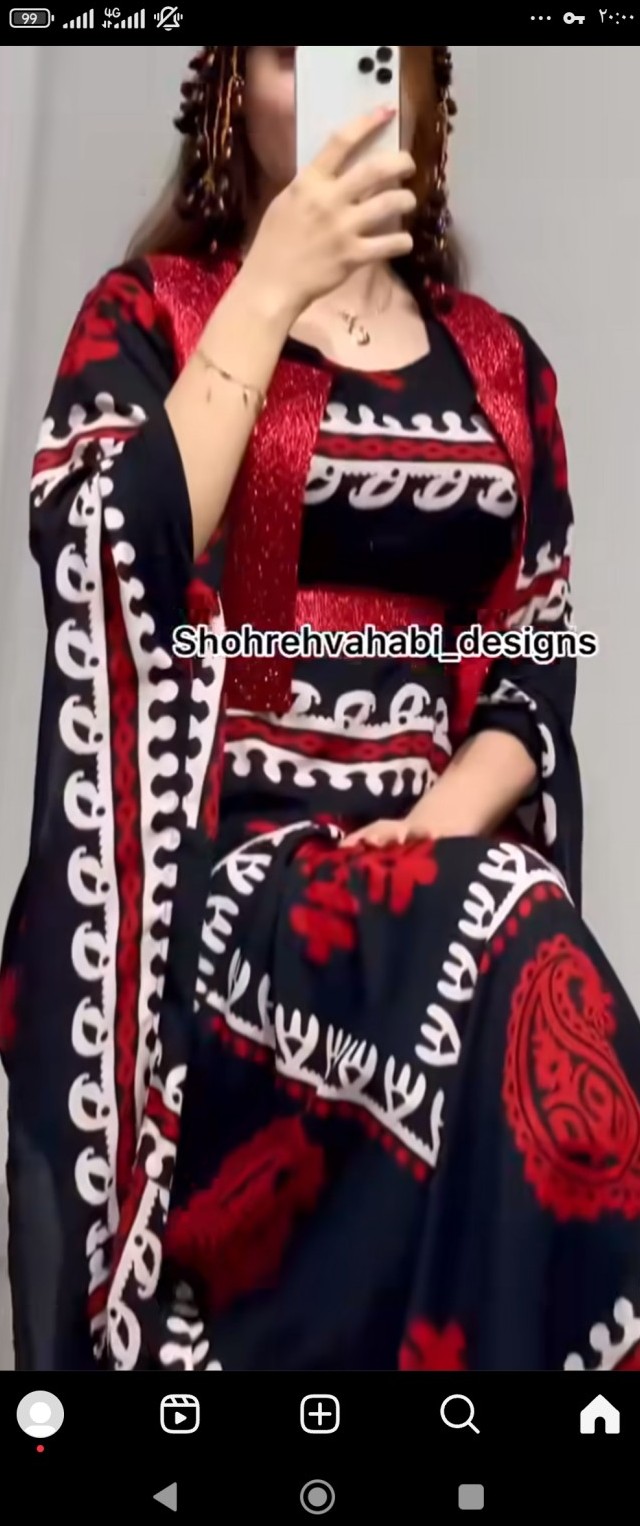 مدل استین لباس کردی دخترانه
