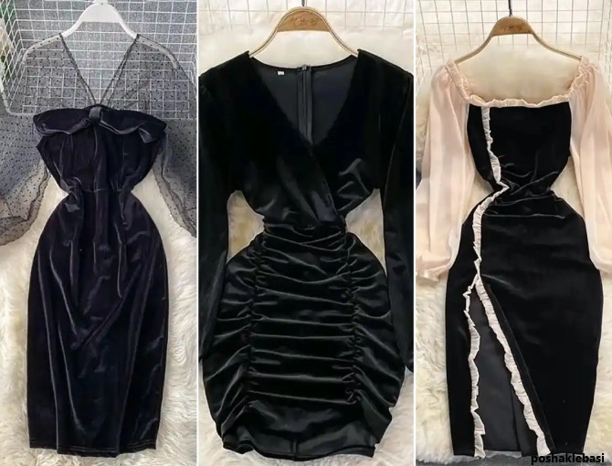 مدل لباس مجلسی کوتاه ساده و شیک اینستاگرام