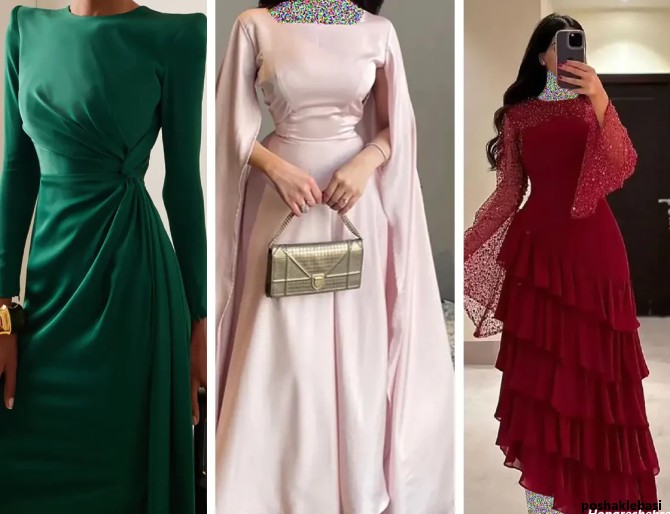 مدل لباس مجلسی کوتاه ساده و شیک اینستاگرام