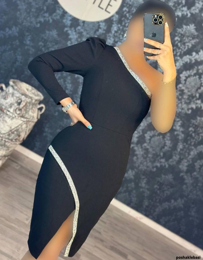 مدل لباس مجلسی کوتاه ساده و شیک اینستاگرام