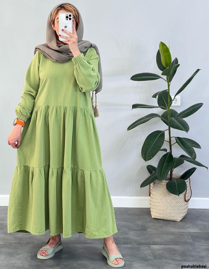 مدل پیراهن بلند چین چینی
