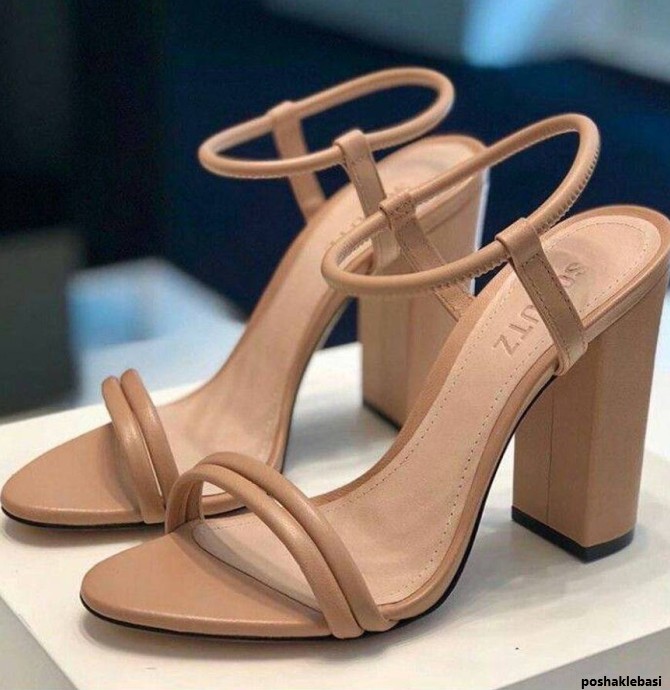 مدل کفش پاشنه پهن زنانه