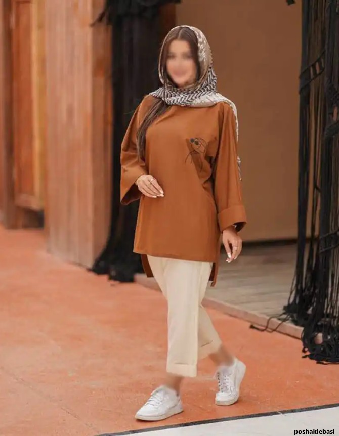 مدل مانتو ابروبادی نقش دار