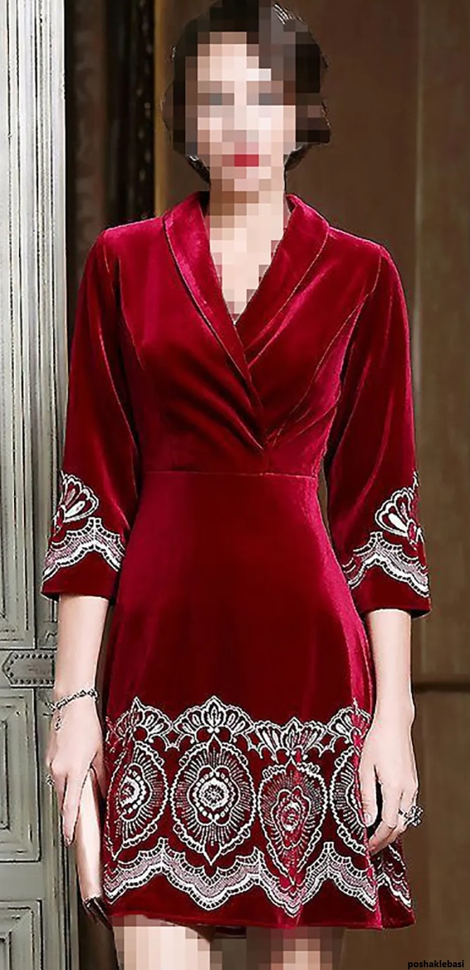 مدل پیراهن مخمل فانتزی مدل پیراهن مخمل فانتزی