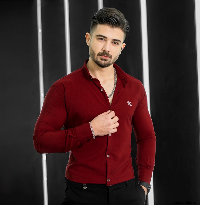 مدل لباس مردانه رنگ قرمز