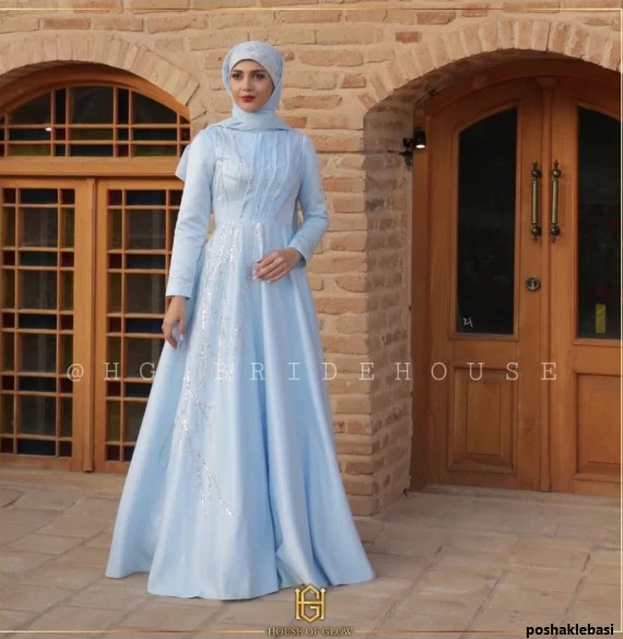 مدل لباس عقد با پارچه ساتن
