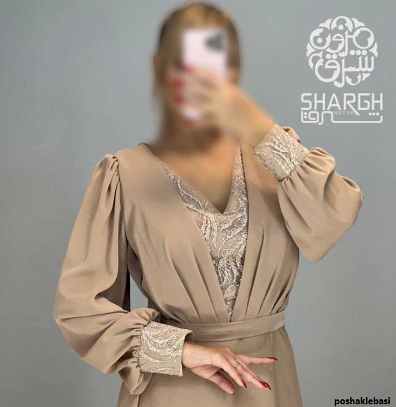 مدل لباس مجلسی ساتن سایز بزرگ
