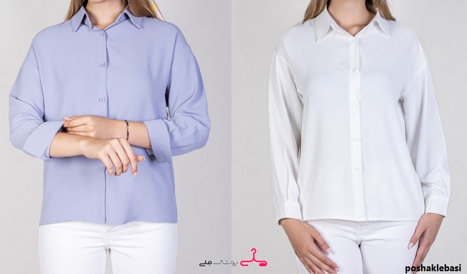 مدل شومیز دخترانه رنگ سفید