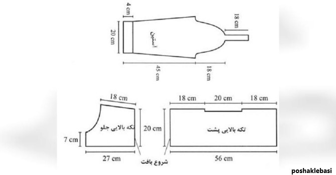 مدل بافت ژاکت مردانه با دو میل