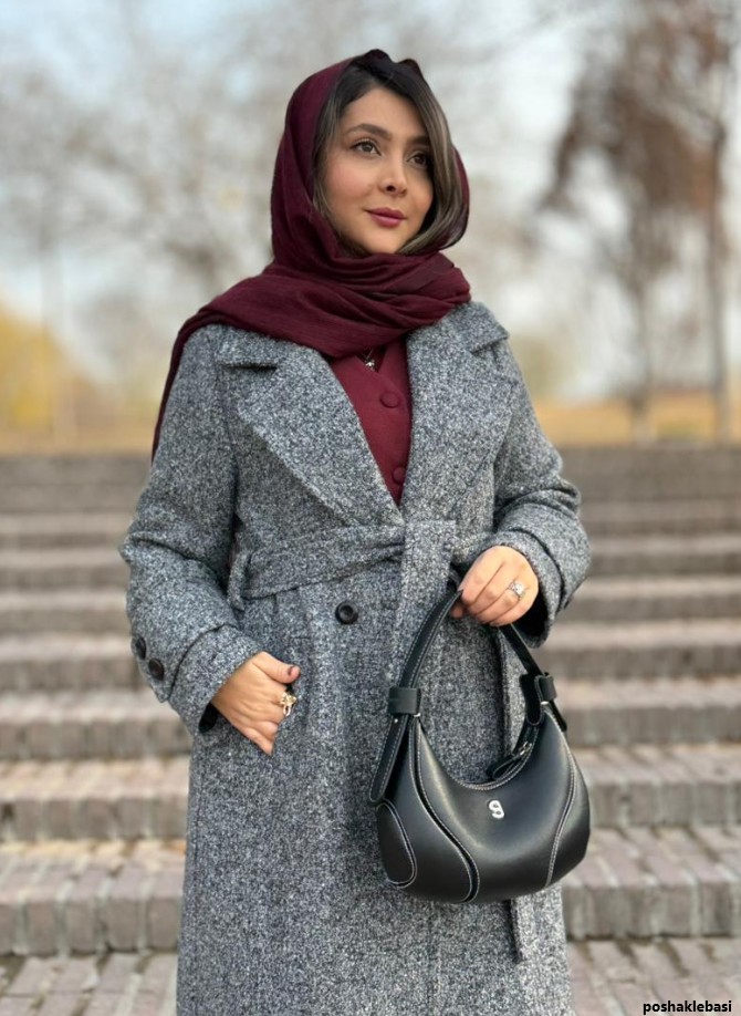 مدل پالتو زنانه خاکستری