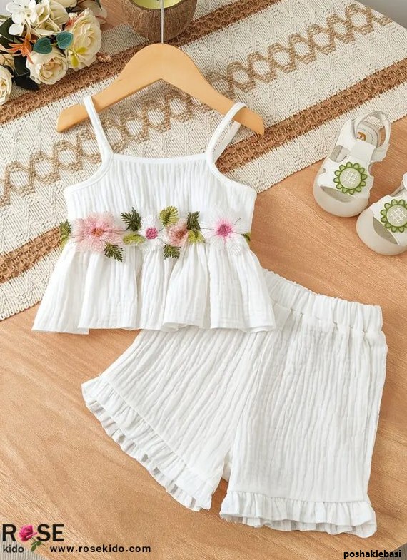 مدل تاپ شلوارک بچه گانه مجلسی