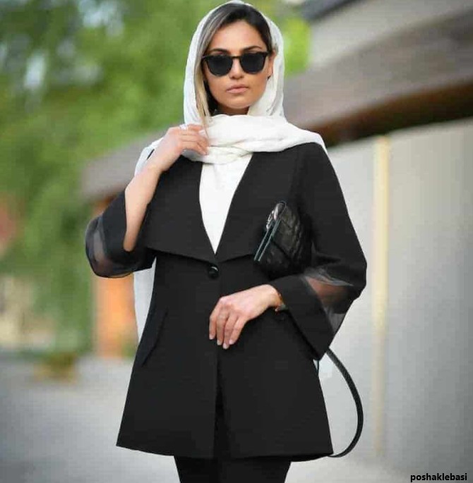 مدل مانتو دخترانه مکتب سیاه