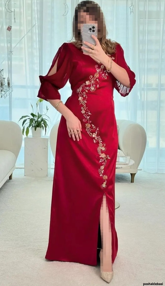 مدل پیراهن مخمل زنانه مجلسی