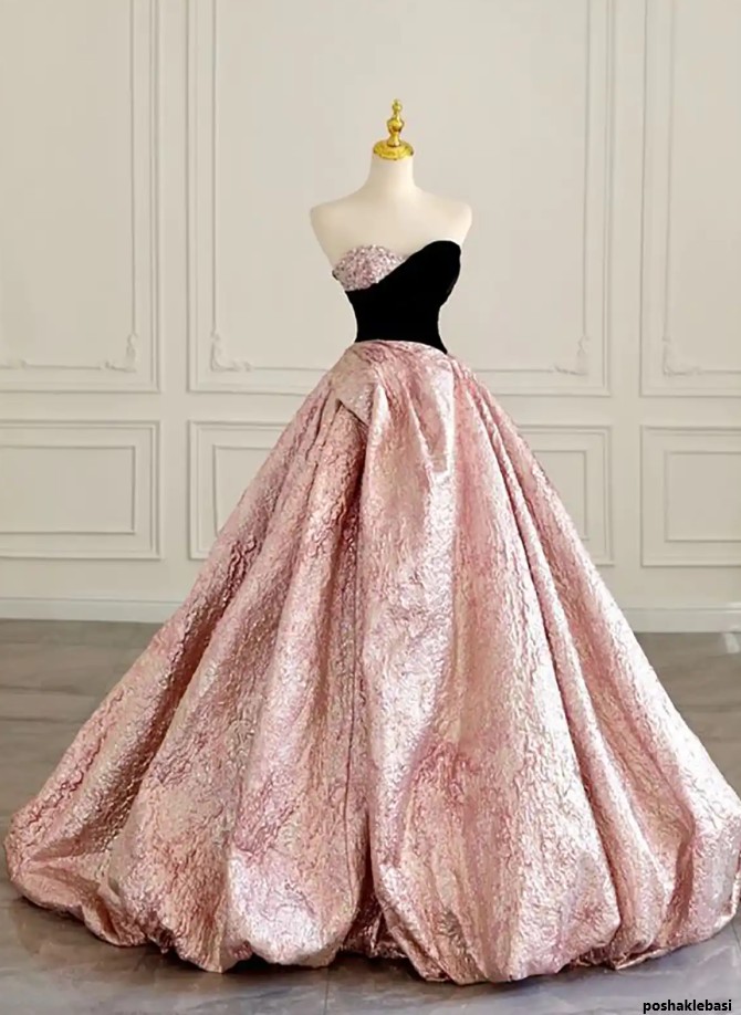 مدل لباس دکلته سبز