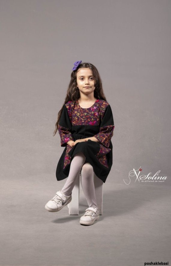 مدل پیراهن دخترانه مشکی