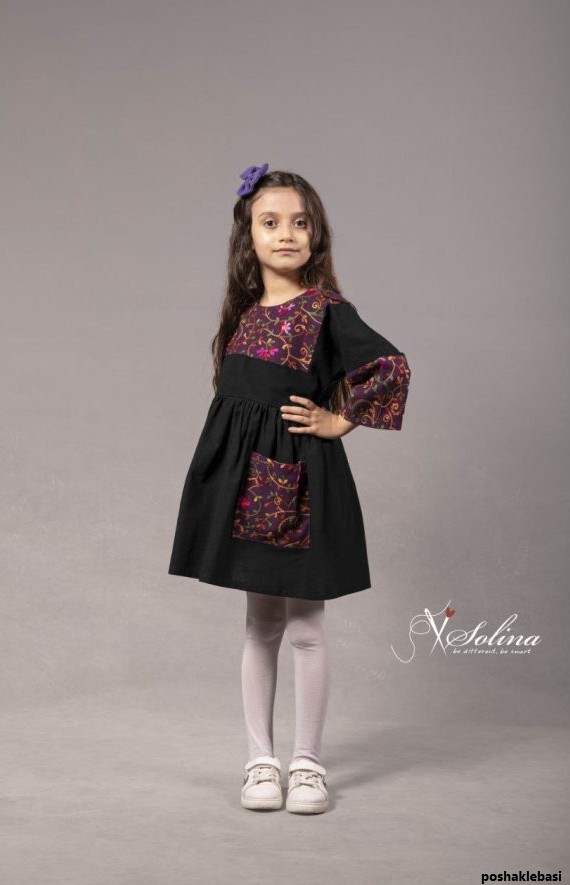مدل پیراهن دخترانه مشکی