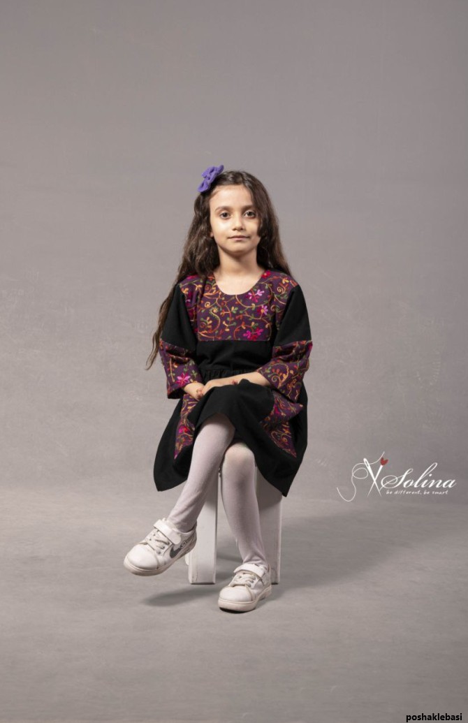 مدل پیراهن دخترانه مشکی