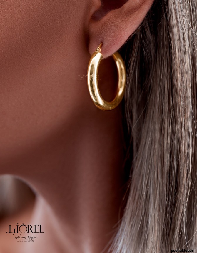 مدل گوشواره حلقه ای دخترانه