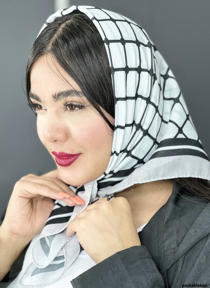 مدل بستن شال دخترانه برای عید