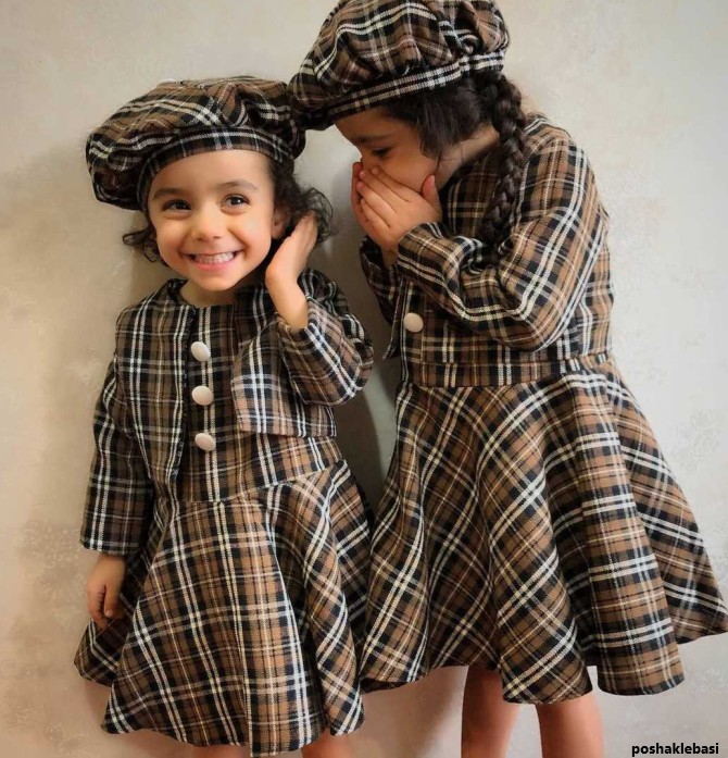 مدل پالتو بچه گانه چهار خونه