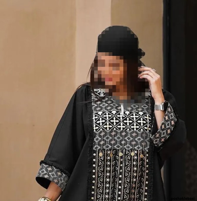 مدل مانتو بچه گانه دو رنگ جدید