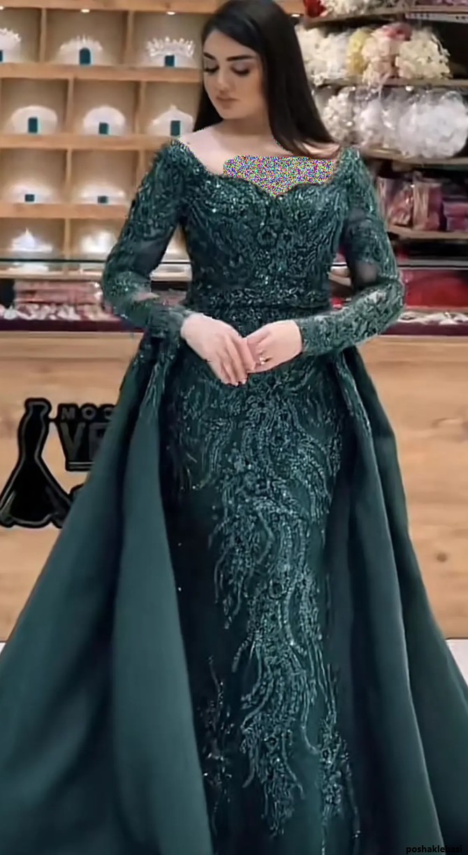 مدل لباس مجلسی خرجکار گیپور