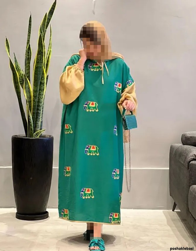 مدل مانتو بچه گانه دو رنگ جدید