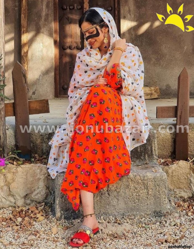مدل لباس بندری کمر چین