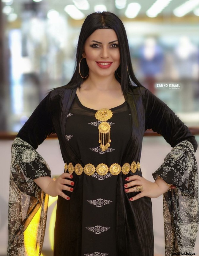 مدل لباس کردی مهابادی دخترانه