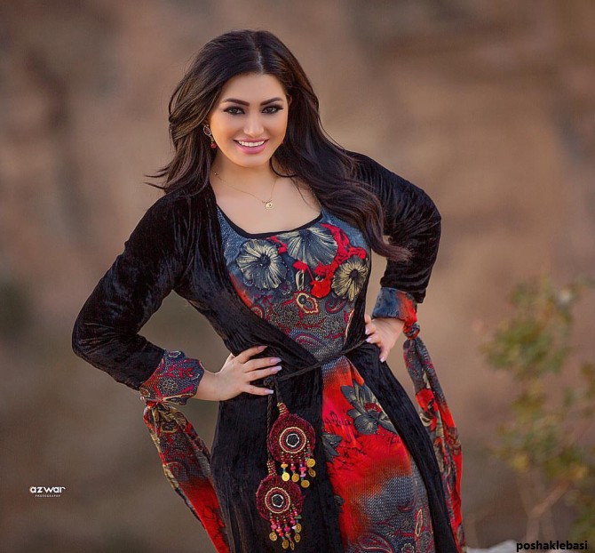 مدل لباس کردی مهابادی دخترانه