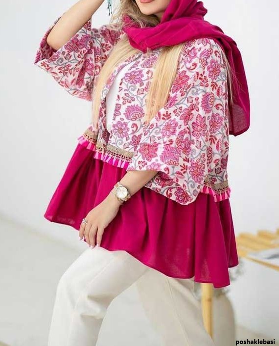 مدل مانتو زنانه طرح سنتی