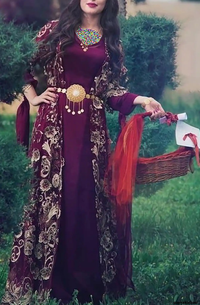 مدل لباس کردی مهابادی دخترانه
