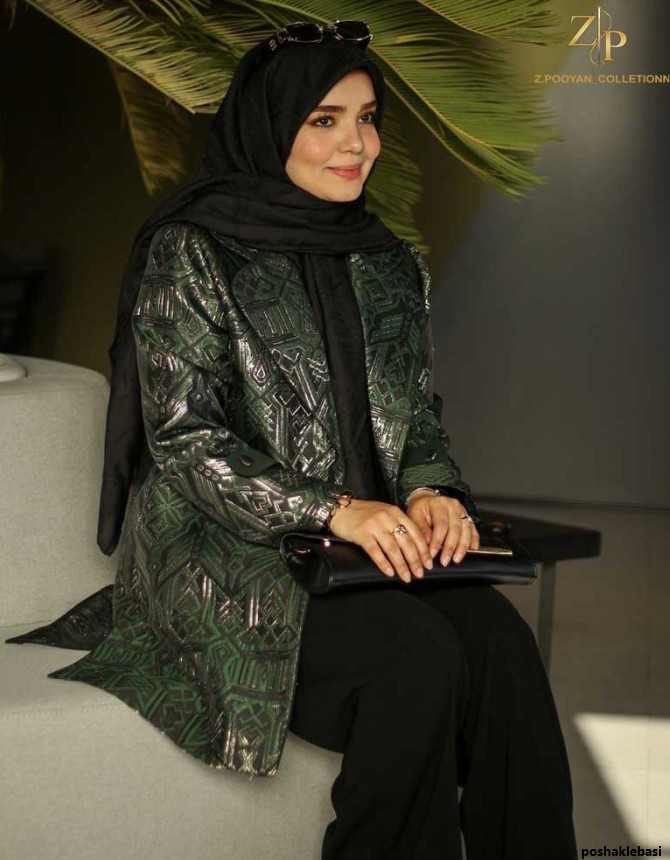 مدل کت و شلوار زنانه سبز رنگ