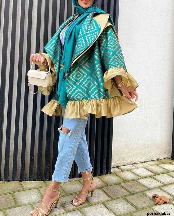 مدل مانتو زنانه طرح سنتی