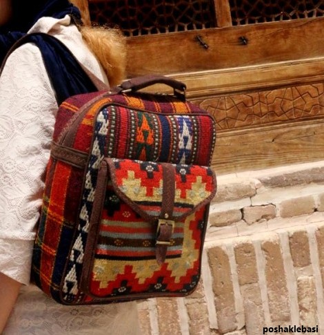 مدل کوله پشتی با پارچه مبلی