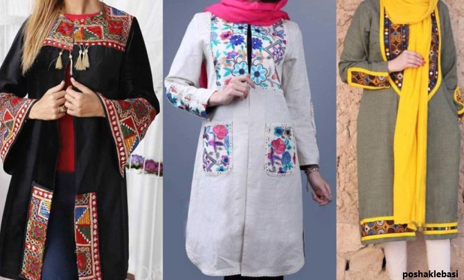 مدل مانتو زنانه طرح سنتی