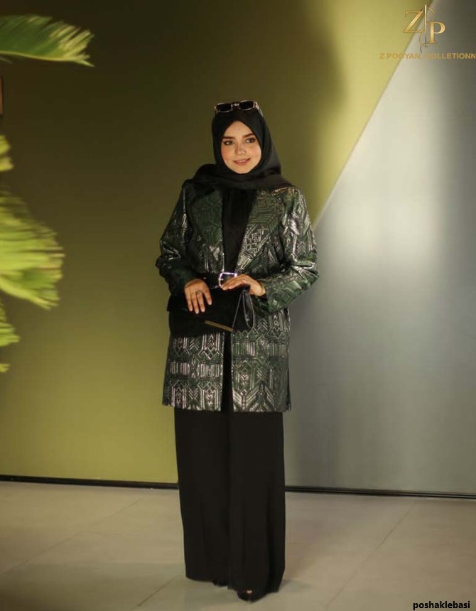 مدل کت و شلوار زنانه سبز رنگ