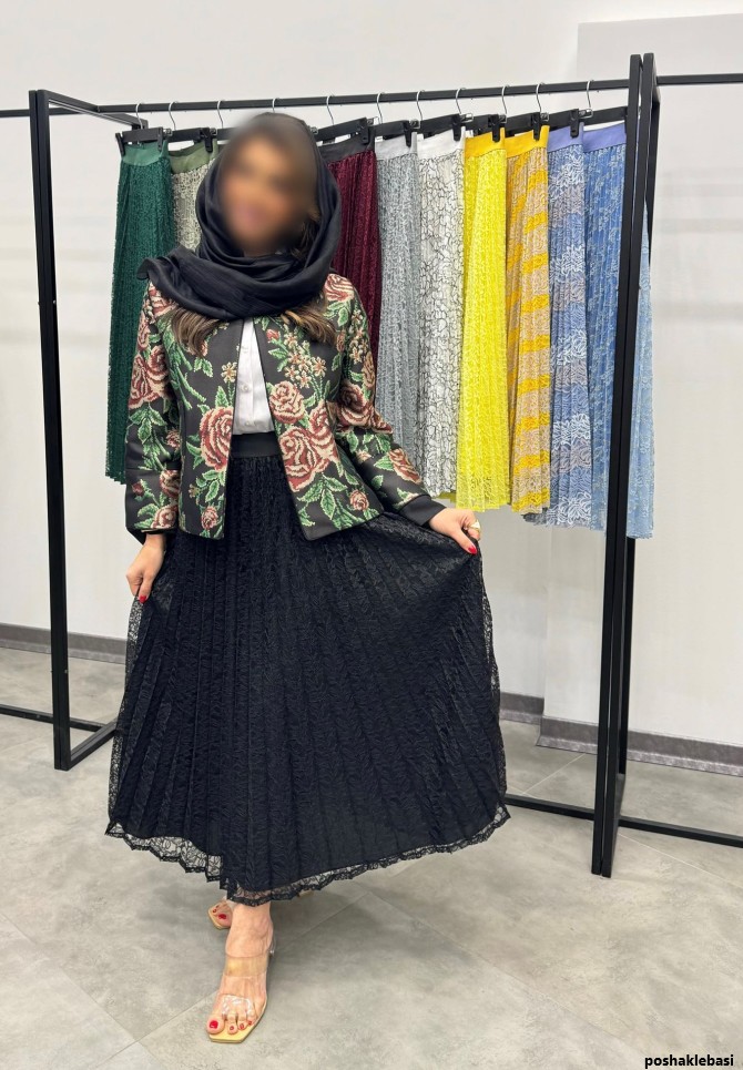 مدل دامن کلوش گیپور