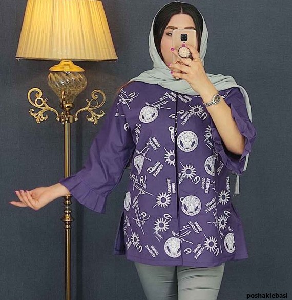 مدل مانتو یقه پلیسه