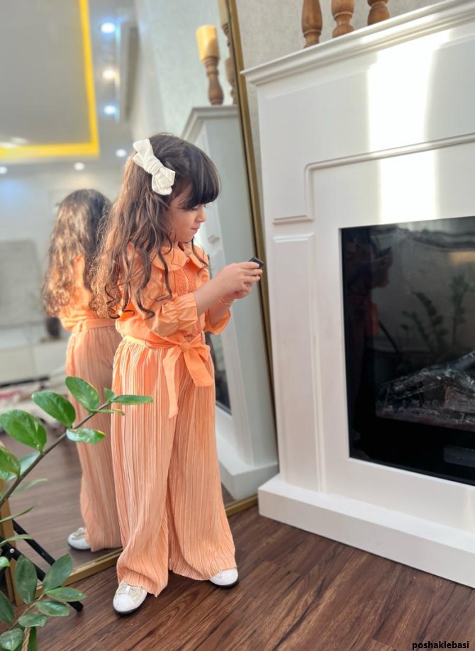 مدل بلوز شلوار دخترانه ساتن