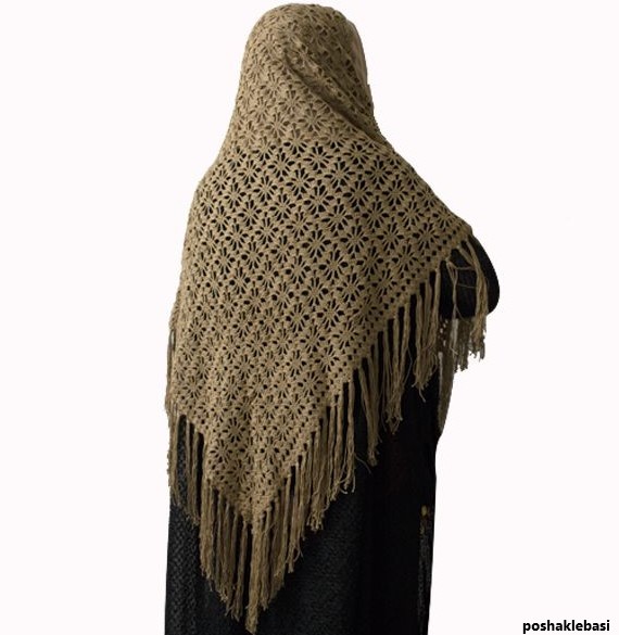 مدل شال زنانه بافتنی