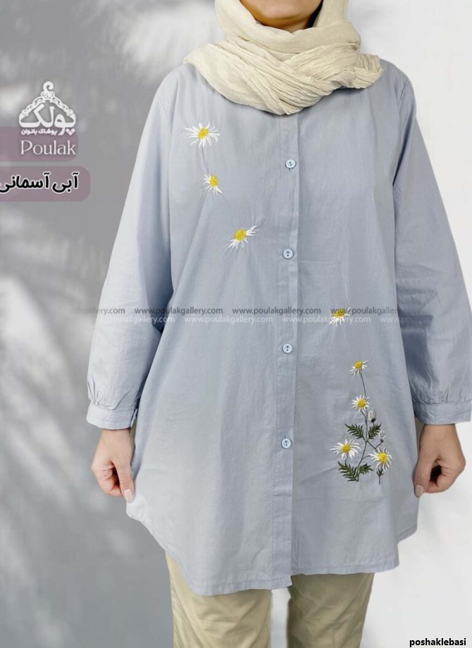 مدل مانتو زنانه گلدوزی